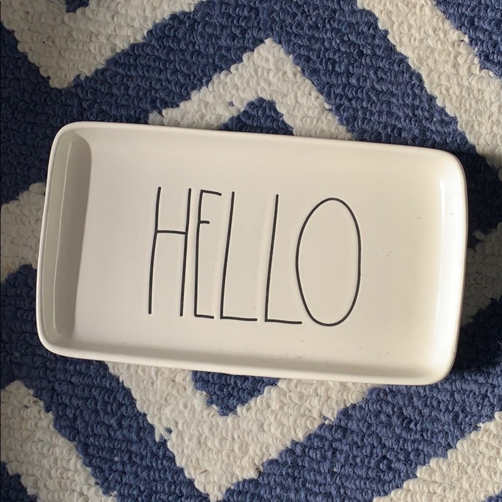 Hello Rae Dunn trinkets  Tray